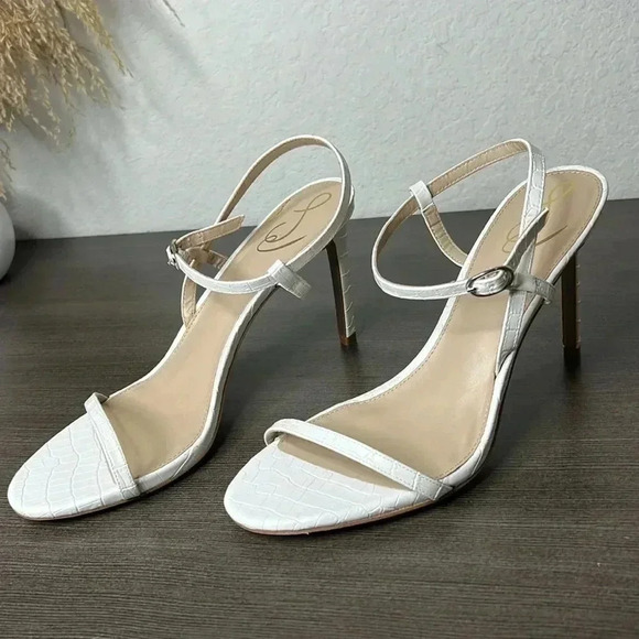 Sam Edelman Doran White Stiletto Pump Heel - Picture 1 of 9